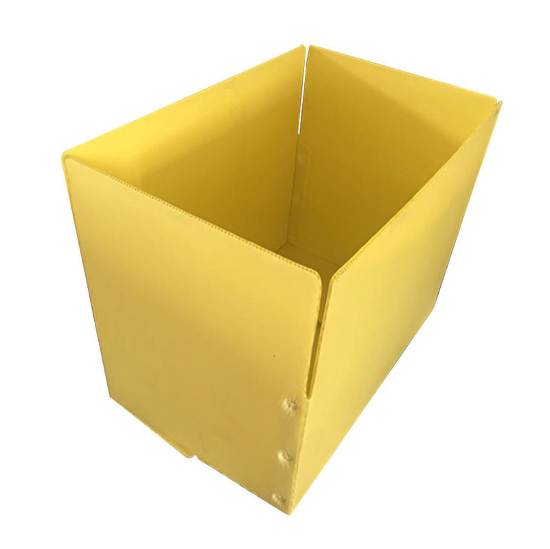 Sarı Kuşkonmaz Correx PP Oluklu Kutu 3.5mm Corflute Saklama Kutuları