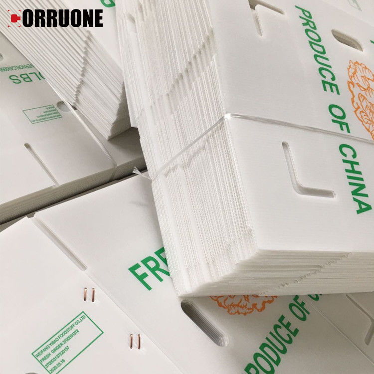 Meyve Paketleme için 3.5mm Mango Oluklu Kutu Kartonplast Oluklu Kutular