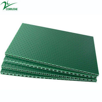 Renkli Oluklu Plastik Levha 4X8 PP Petek Panel Yeşil