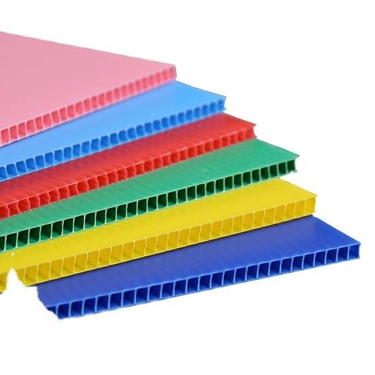 Renkli Polipropilen Coreflute Sheet 2400mm Sarı Correx Board